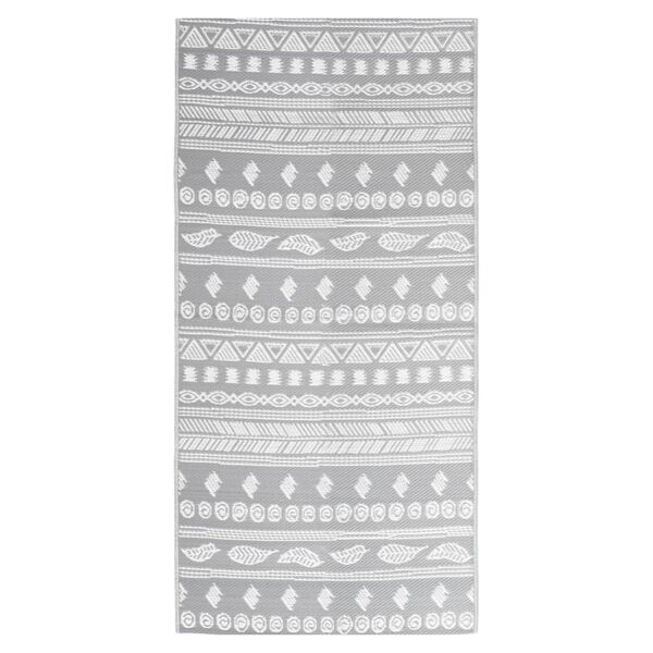 vidaXL Outdoor Rug ARAKIL Grey 80x150 cm PP