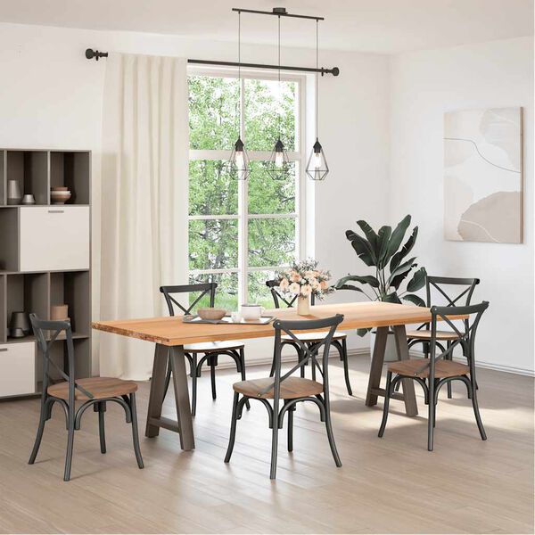 vidaXL Dining Table Legs A-Shaped 2 pcs 50x(72-73) cm Steel