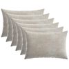 vidaXL Cushion Cover 6 pcs HEERLEN Light Grey 30 x 50 cm