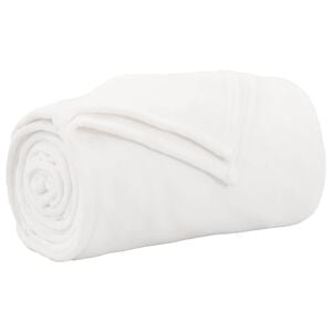 vidaXL Throw Blanket White 150 x 200 cm 0.78 kg Fleece