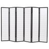 vidaXL Folding 6-Panel Room Divider Japanese Style 240x170 cm Black