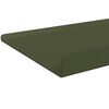 vidaXL Floating Shelf 2 pcs Olive Green 100 x 18 x 2.5 cm Steel