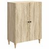 vidaXL Sideboard Sonoma Oak 66 x 34.5 x 90 cm Engineered Wood