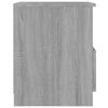 vidaXL Bedside Cabinet Grey Sonoma 40x40x50 cm Engineered Wood