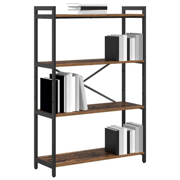 vidaXL Bookshelf Old wood 80 x 30 x 120 cm Engineered Wood