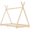 vidaXL Kids Bed Frame Solid Pine Wood 70x140 cm