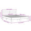 vidaXL Bed Frame without Mattress Brown Oak 160x200 cm