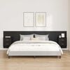 vidaXL Headboard with Cabinet 3 pcs Black Oak Engineered Wood