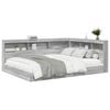 vidaXL Bookcase Bed Grey sonoma 140 x 200 cm Engineered wood