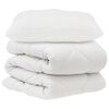 vidaXL Duvet Set with Pillow 2 pcs White Microfiber
