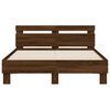 vidaXL Bed Frame without Mattress Brown Oak 120x200 cm