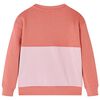 Kids' Sweatshirt Colour Block Pink 140