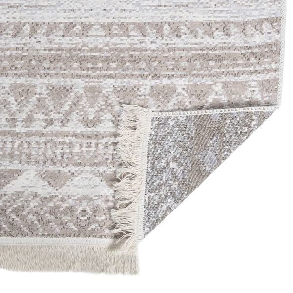 vidaXL Rug Beige 80x150 cm Cotton