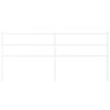 vidaXL Metal Replace Headboard White 200 cm