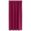 vidaXL Blackout Curtains with Rings 2 pcs Wine Red 175 x 140 cm
