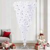 vidaXL Artificial Christmas Tree with Stand White 240 cm PVC and Steel