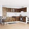 vidaXL Kitchen Cabinet with Door Lucca 2 pcs Brown 80 x 46 x 81.5 cm