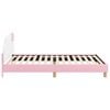 vidaXL Children's Bed Frame with Headboard Pink 90 x 190 cm PU