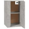 vidaXL Wall Mounted TV Cabinet Concrete Grey 40x34.5x60 cm