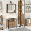 vidaXL Bathroom Furniture Set 3 pcs Artisan Oak Engineered Wood