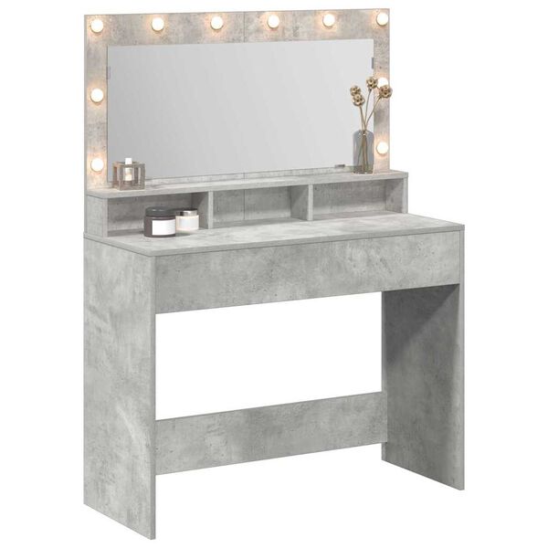 vidaXL Dressing Table Concrete Grey 100 x 41 x 135 cm Engineered Wood