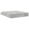 vidaXL Storage Bed Frame Concrete Grey 180 cm Engineered Wood