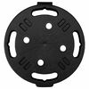 vidaXL Plant Trolleys with Wheels 5 pcs Diameter 30 cm Black 170 kg