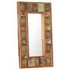 vidaXL Mirror with Buddha Cladding 50x80 cm Solid Reclaimed Wood