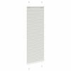vidaXL Pleated Blind Light Grey 50x100 cm Fabric Width 49.4 cm Polyester