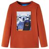 Kids' T-shirt with Long Sleeves Light Rust 140