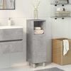vidaXL Bathroom Cabinet Concrete Grey 30x30x95 cm Engineered Wood
