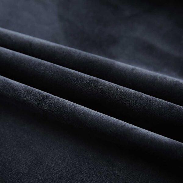 vidaXL Blackout Curtain with Hooks Velvet Black 290x245 cm