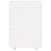 vidaXL Garden Planter White 50x50x72.5 cm Solid Wood Pine