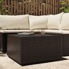 vidaXL Square Garden Coffee Table Brown 50x50x30 cm Poly Rattan