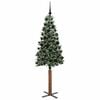 vidaXL Slim Christmas Tree with 300 LEDs Green and White 180 cm