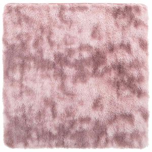 vidaXL Shaggy Rug High Pile NAVARRA Dusty Pink 120x120 cm Polyester