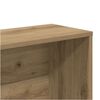 vidaXL Book Cabinet Artisan Oak 157x24x160 cm Engineered Wood