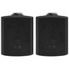 vidaXL Wall-mounted Stereo Speakers 2 pcs Black Indoor Outdoor 80 W