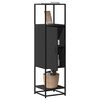 vidaXL Highboard Black 35.5x35x139 cm Engineered Wood and Metal