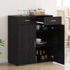 vidaXL Storage Cabinet Black oak 80 x 42.5 x 93.5 cm Engineered wood
