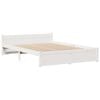 vidaXL Bookcase Bed without Mattress White 140x200cm Solid Wood Pine