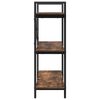 vidaXL Bookshelf Smoked Oak 100 x 33.5 x 102 cm Engineered Wood