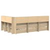 vidaXL Bookcase Bed Sonoma Oak 120 x 190 cm Engineered wood