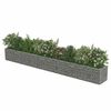 vidaXL Gabion Raised Bed Galvanised Steel 450x50x50 cm