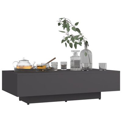 vidaXL Coffee Table Grey 115x60x31 cm Engineered Wood