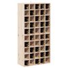 vidaXL Wine Rack 2 pcs Natural 56 x 25 x 56 cm Solid Pine Wood