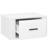 vidaXL Wall-mounted Bedside Cabinets 2 pcs High Gloss White 50x36x25cm