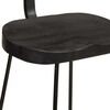 vidaXL Bar Stools 2 pcs Black 49x43x88 cm Solid Wood Mango