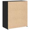 vidaXL Storage Cabinet Black oak 80 x 42.5 x 93.5 cm Engineered wood