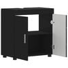 vidaXL Bathroom Cabinet Set with Storage TULUM Black 60 x 34 x 63 cm